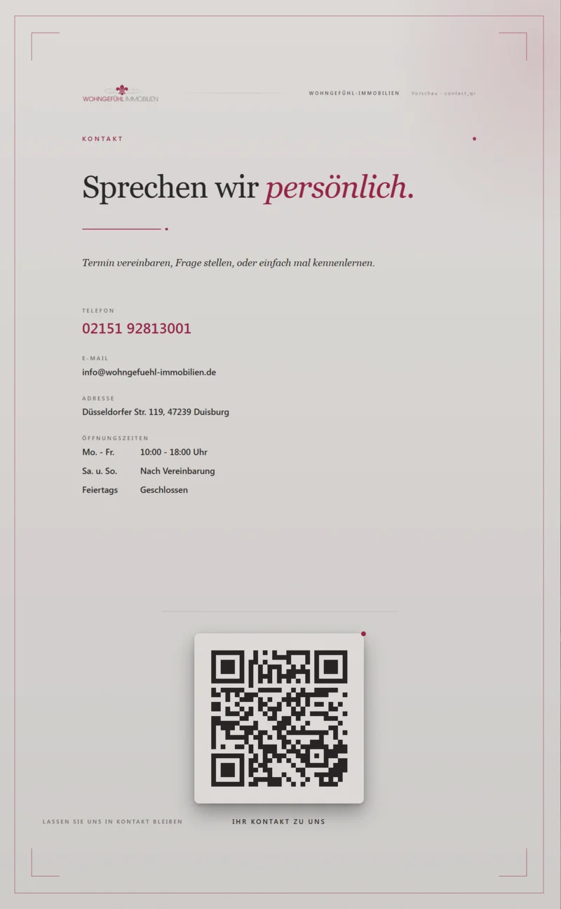 Slide kontakt-mit-qr-code
